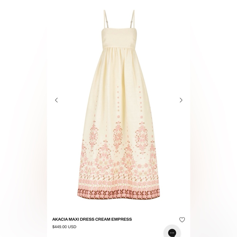 Hansen & Gretel AKACIA MAXI DRESS CREAM EMPRESS
